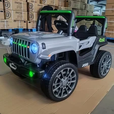 Детский электромобиль M 6357EBLR-11 серый джип с EVA колеса